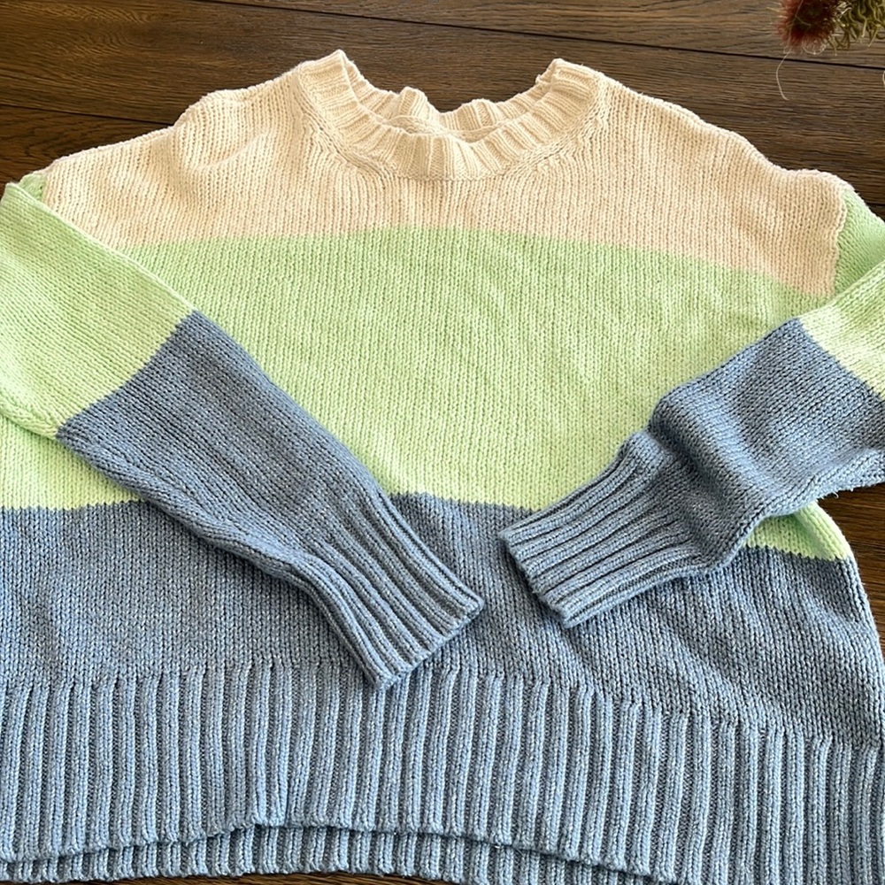 multi color sweater
